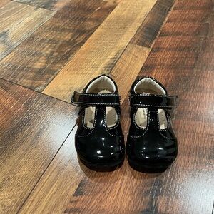See Kai Run Black Patent Leather Baby Shoes